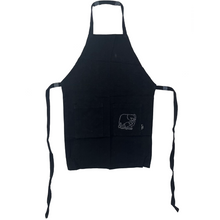 Load image into Gallery viewer, Adult Black Elephant Apron