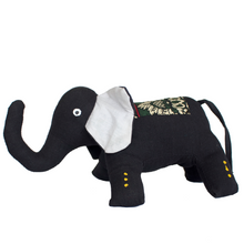 Load image into Gallery viewer, Black Elephant Stuffed Animal