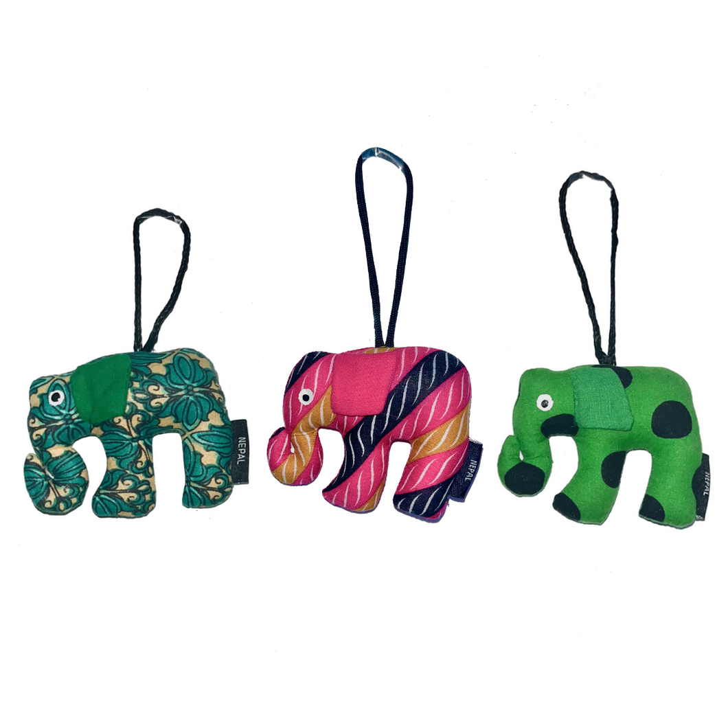 Stuffed Elephant Ornament