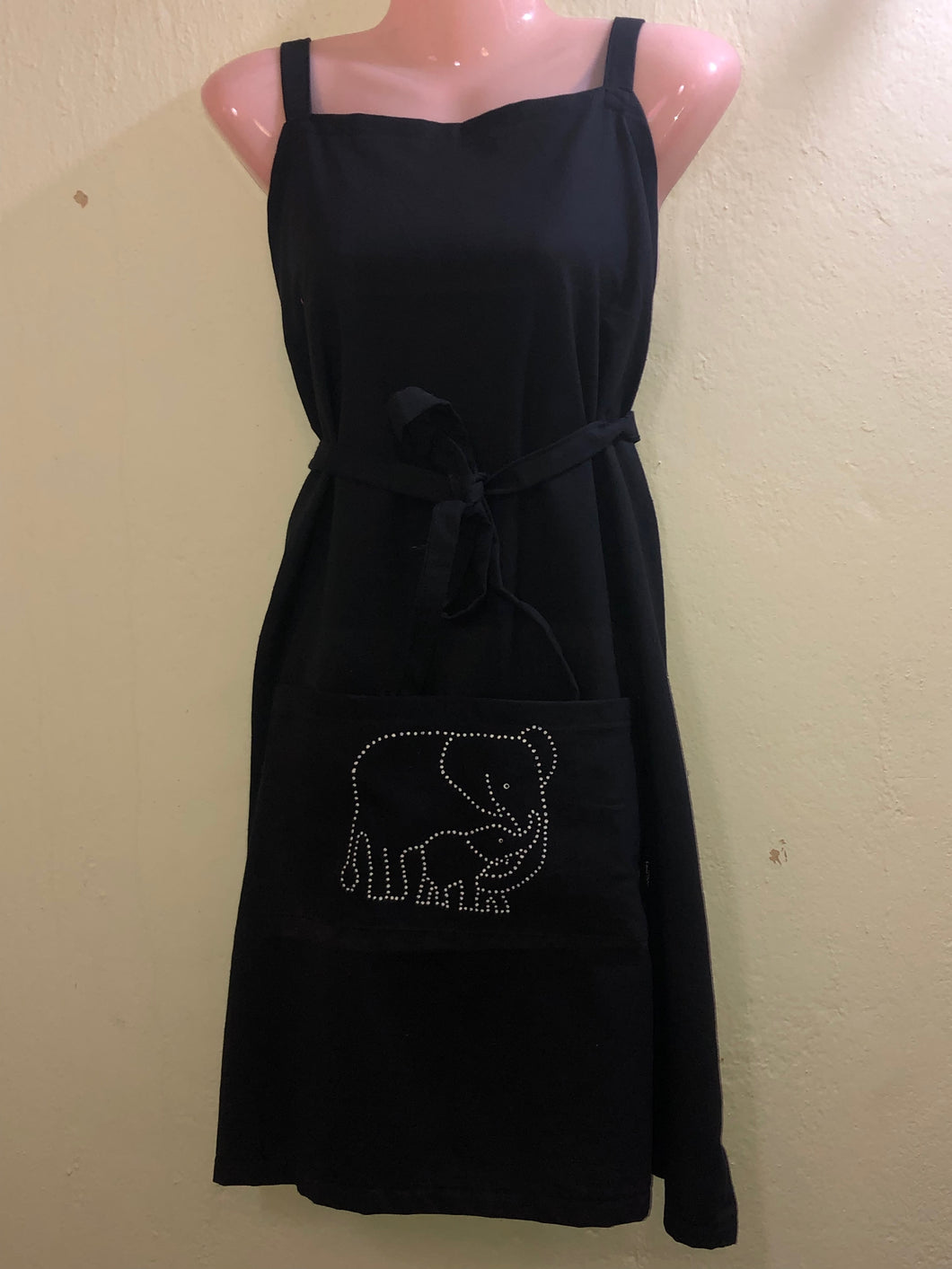 Mom and Baby Elephant Apron